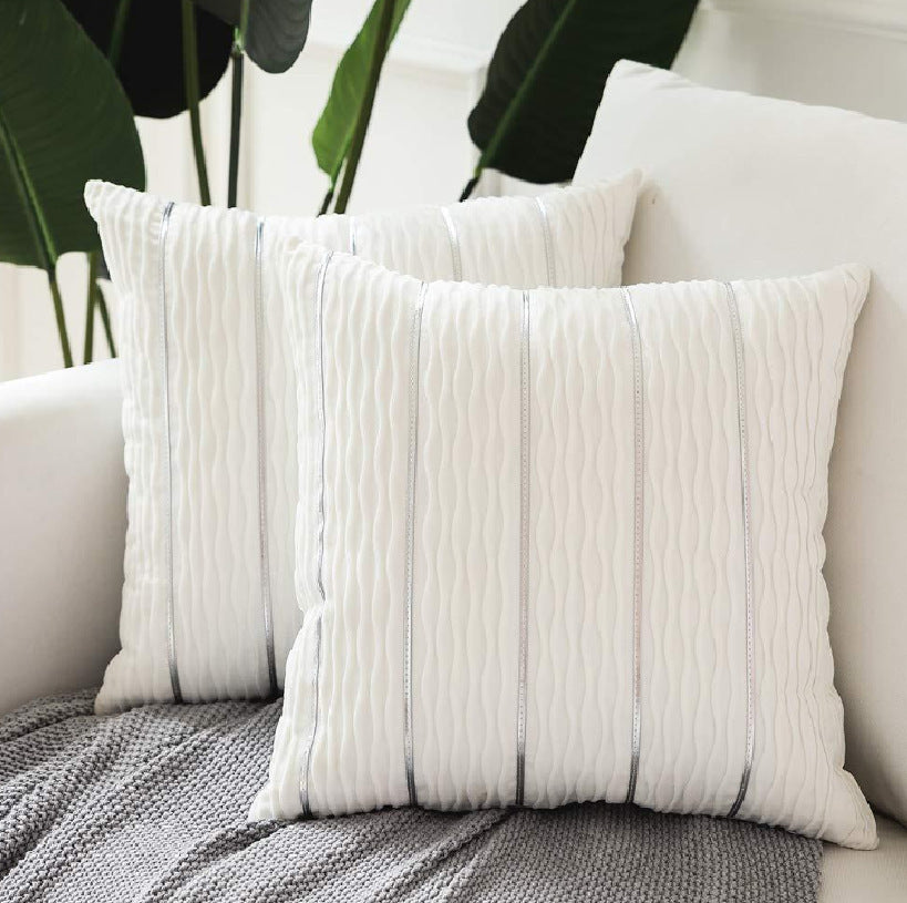 Velvet Stripe Pillow Cover