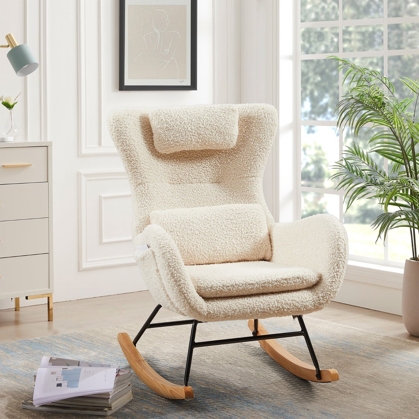 Snug Swing Rocking Chair [Beige]