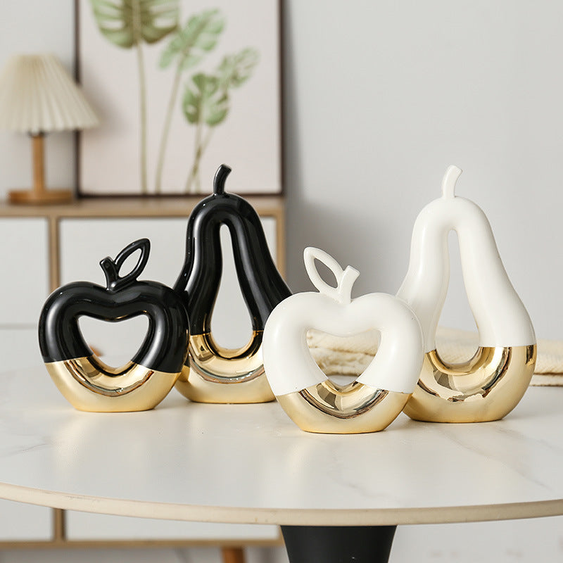 Minimalist Gilded Fruit Accent