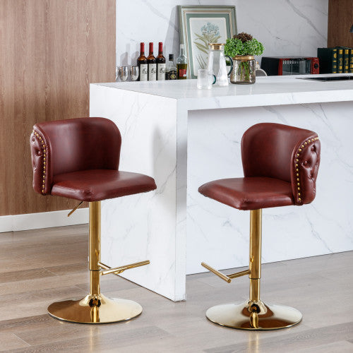 Tufted Swivel Bar Stool